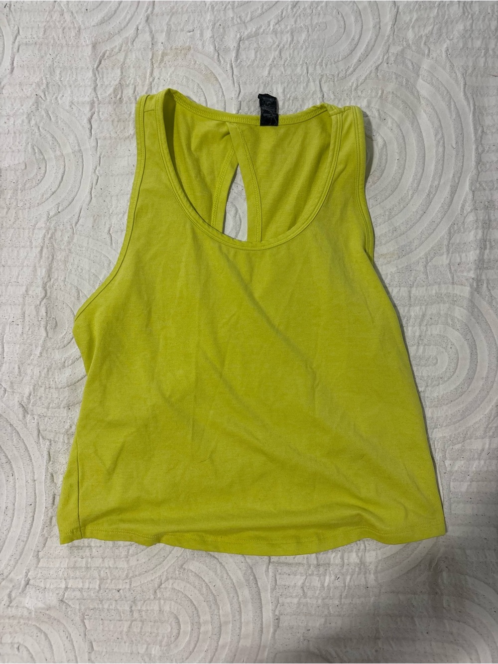 Lime Green Wrap Back Tank Top